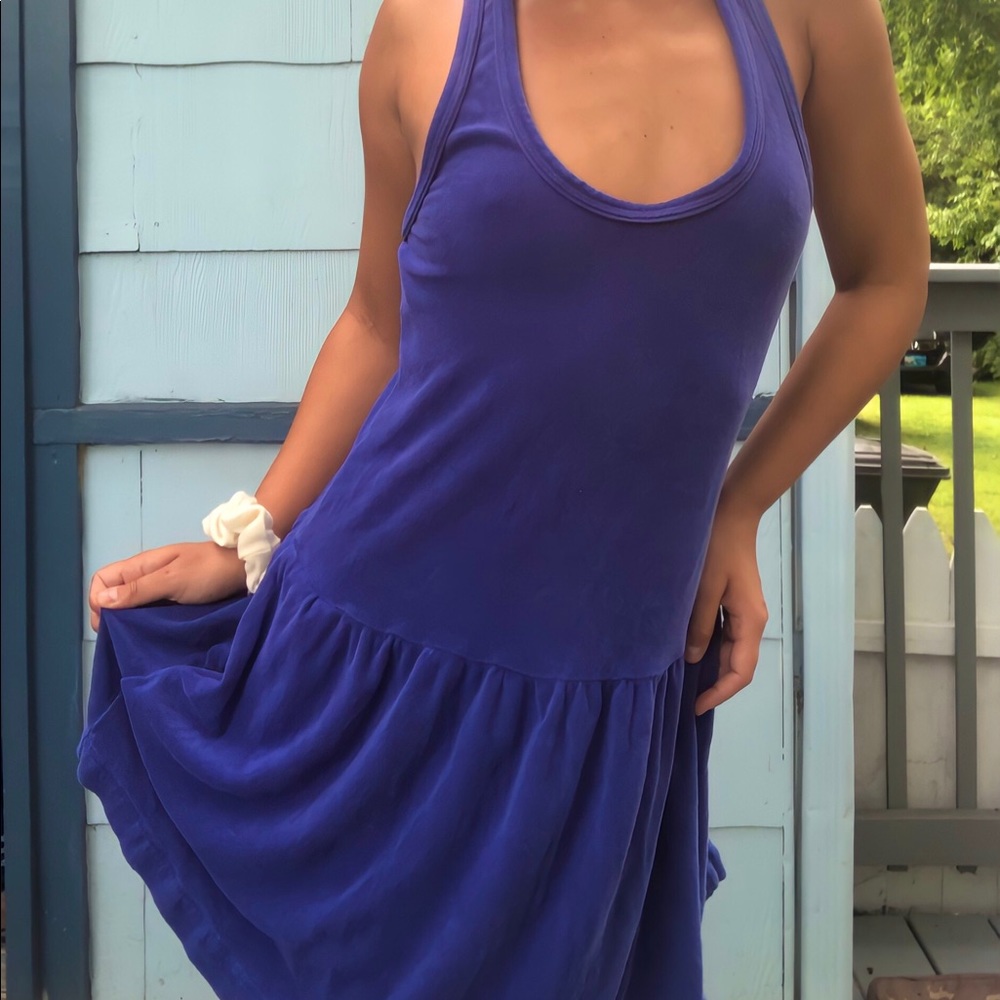 Juicy Couture Purple Dropwaist Terrycloth Dress